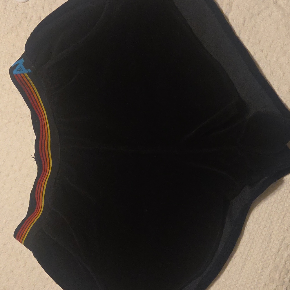 Aviator Nation Black Shorts with Colorful Waistband